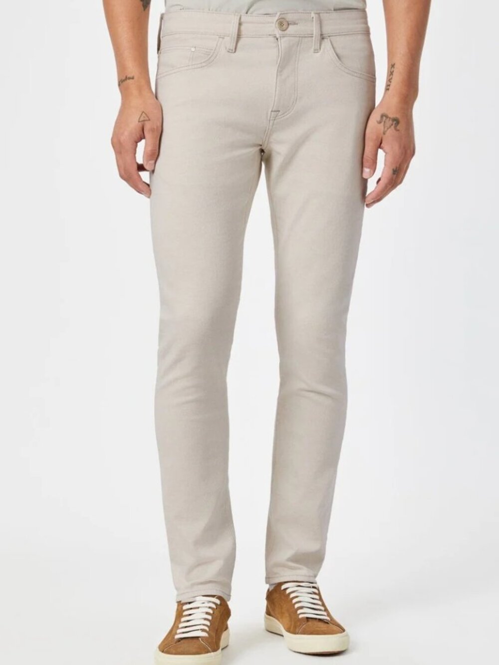 Mavi Cream Jake Slim Leg Jeans